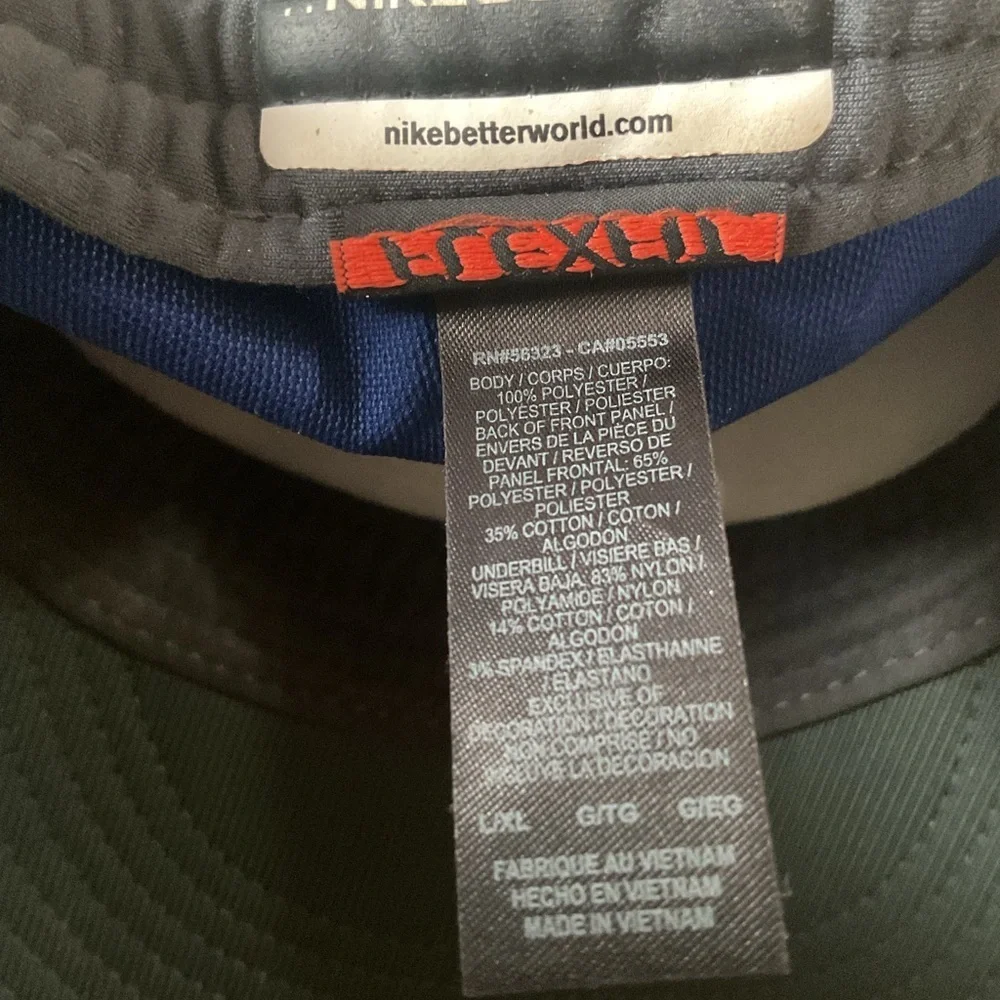 Nike RZN Flex-Fit Golf Hat Blue L/XL - Picture 4 of 4